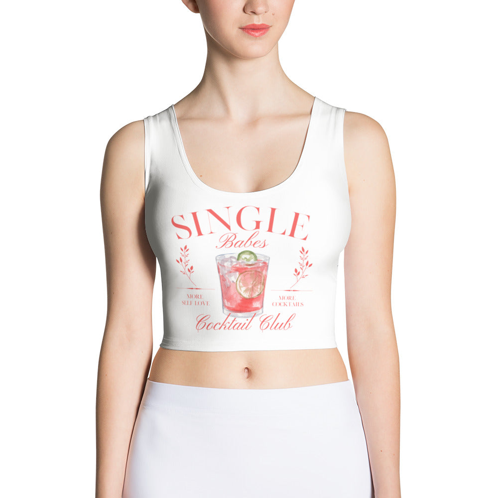Single Babes Cocktail Club Crop Top