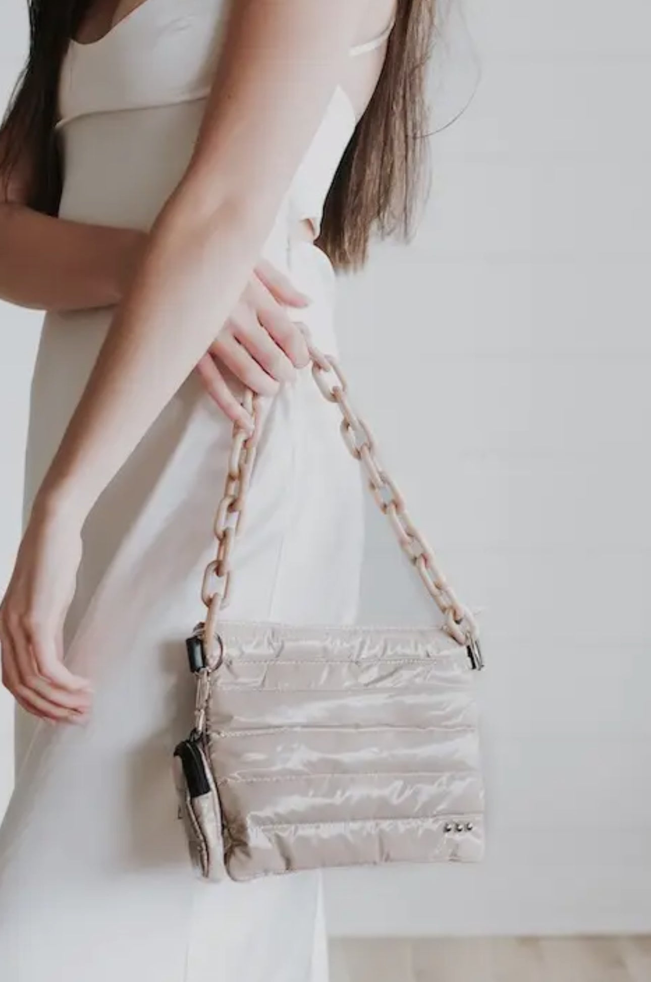 Nova Nylon Crossbody Chain Bag