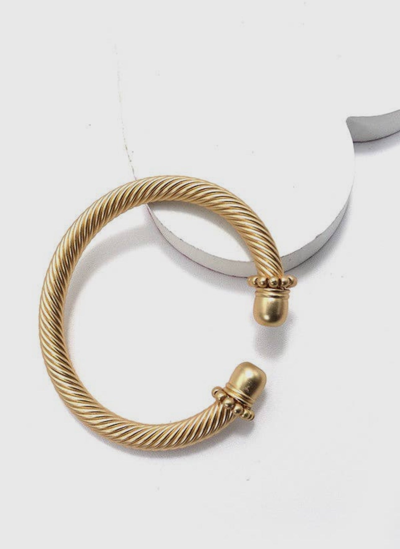 Cable Textured Cuff Bracelet