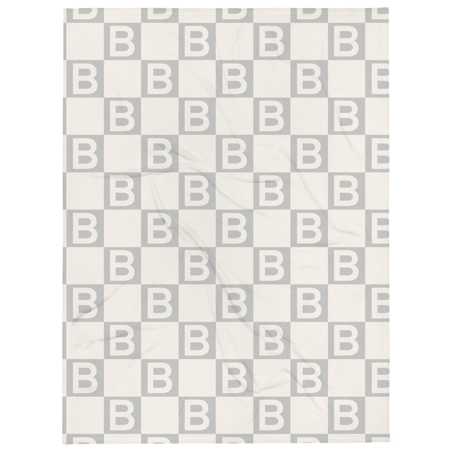 B Initial Large Throw Blanket