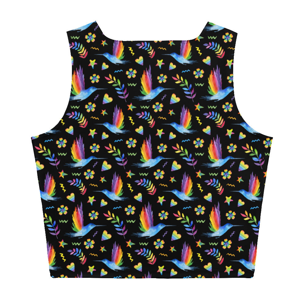 Pride Hummingbird Crop Top