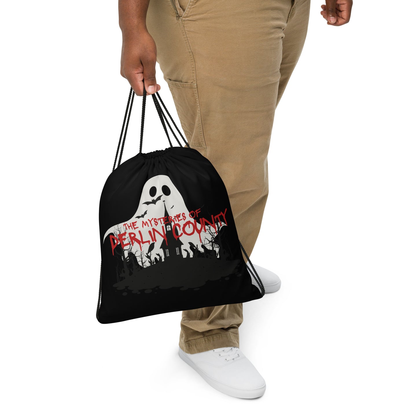 Derlin Ghost Drawstring bag