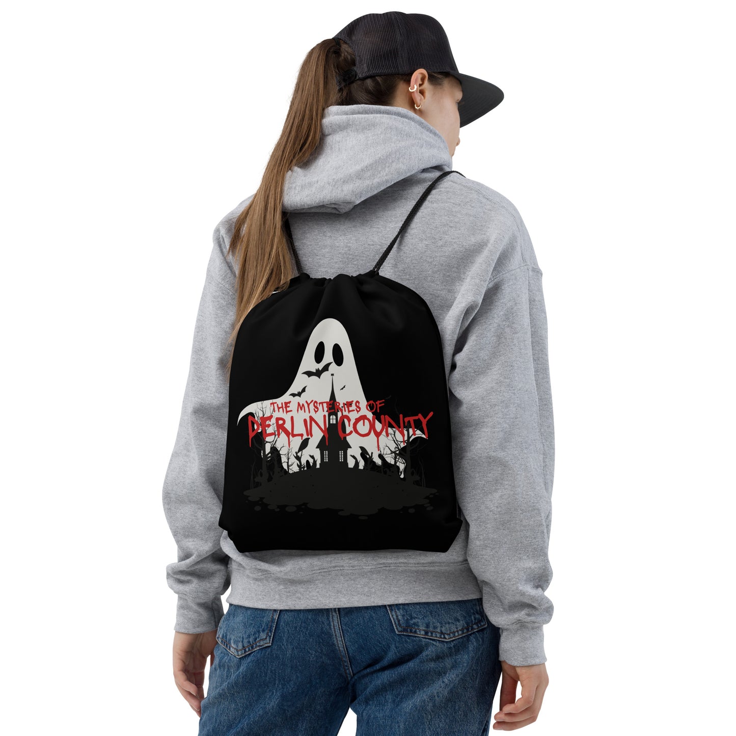 Derlin Ghost Drawstring bag