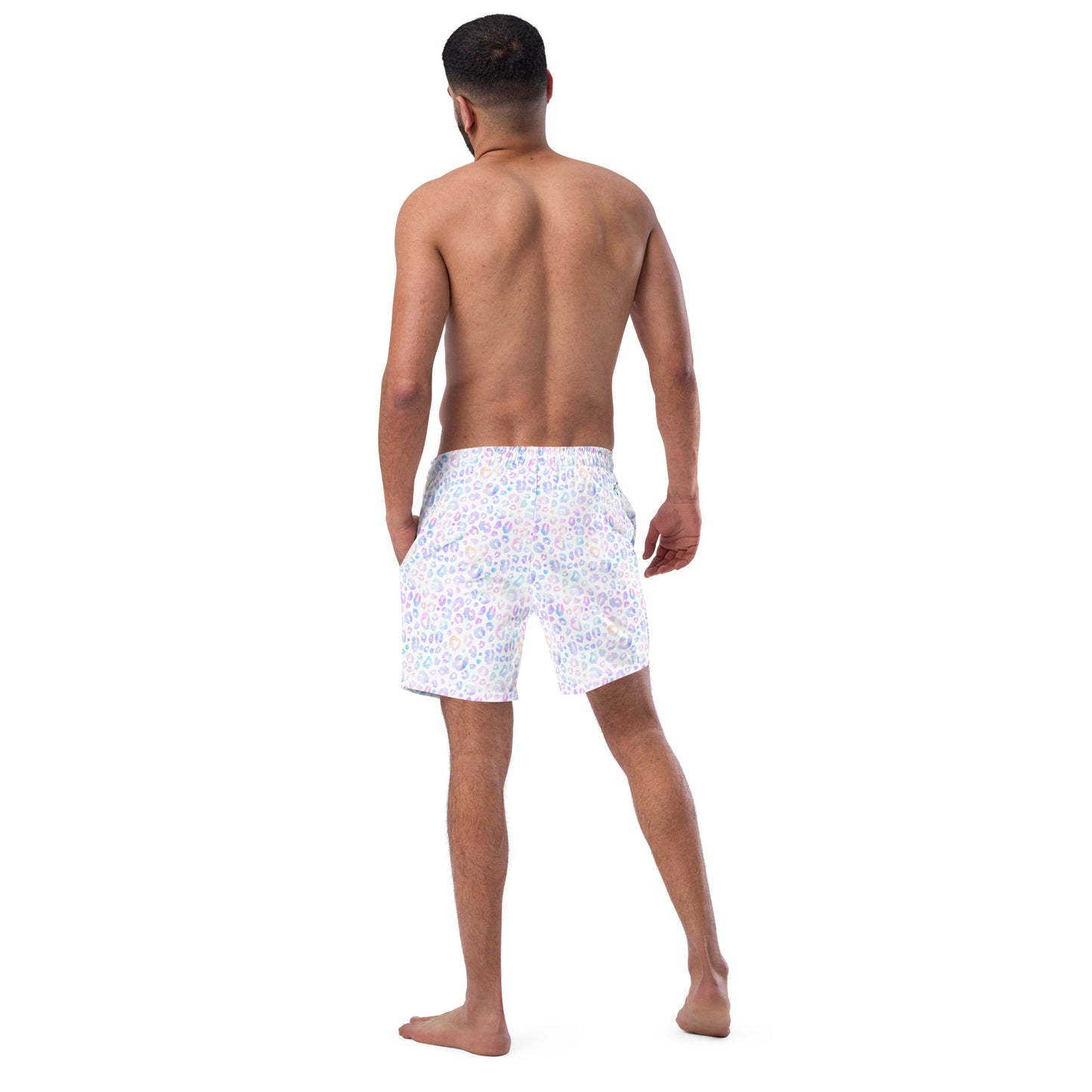 Leopard Watercolor Swim Shorts