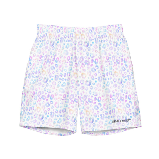 Leopard Watercolor Swim Shorts