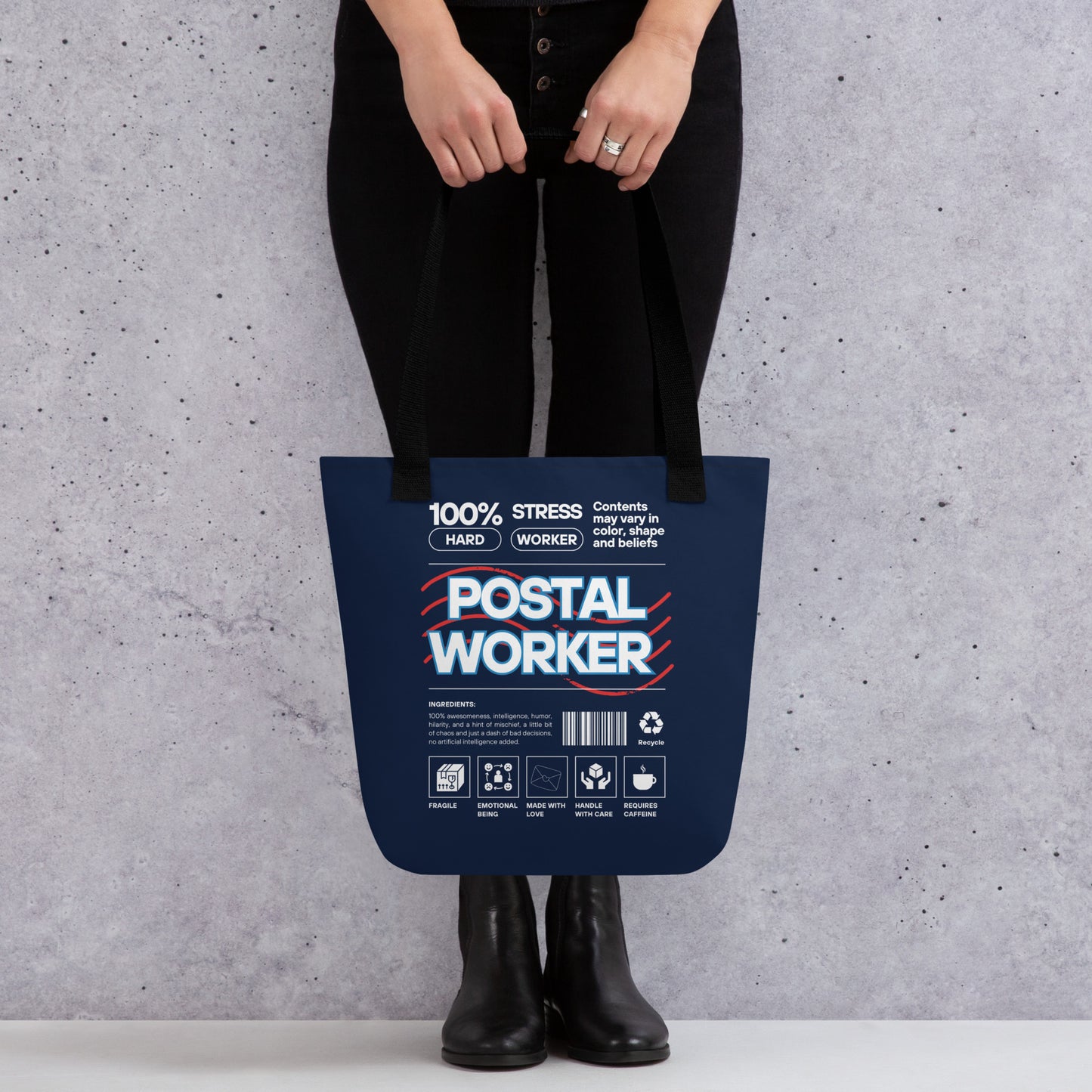 100% Postal Worker Tote bag