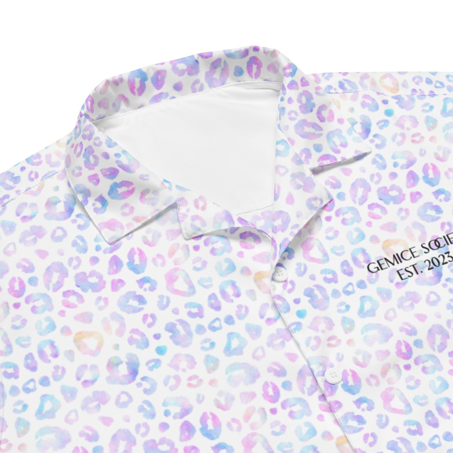 Leopard Watercolor Unisex button shirt