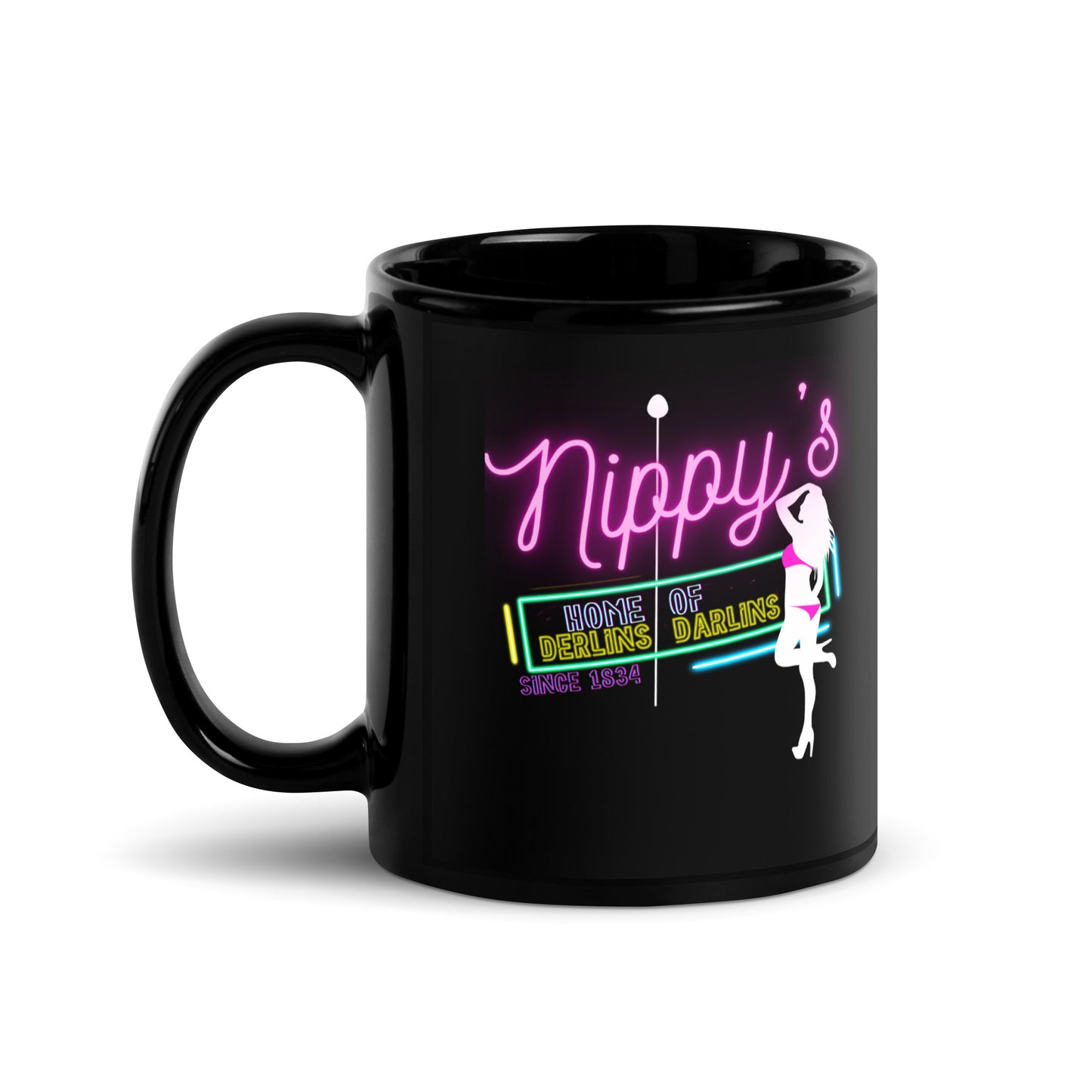 Nippy's Black Mug