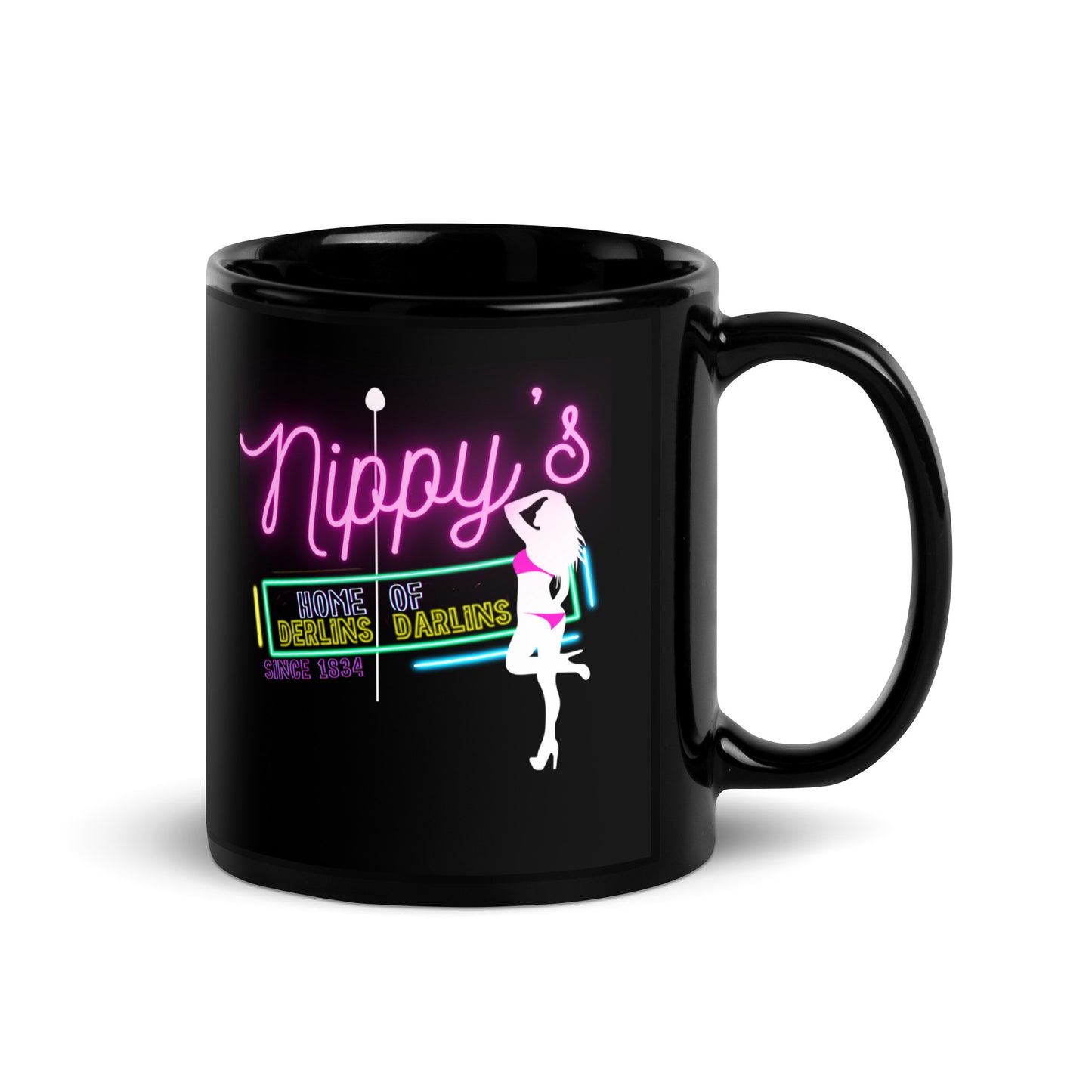 Nippy's Black Mug