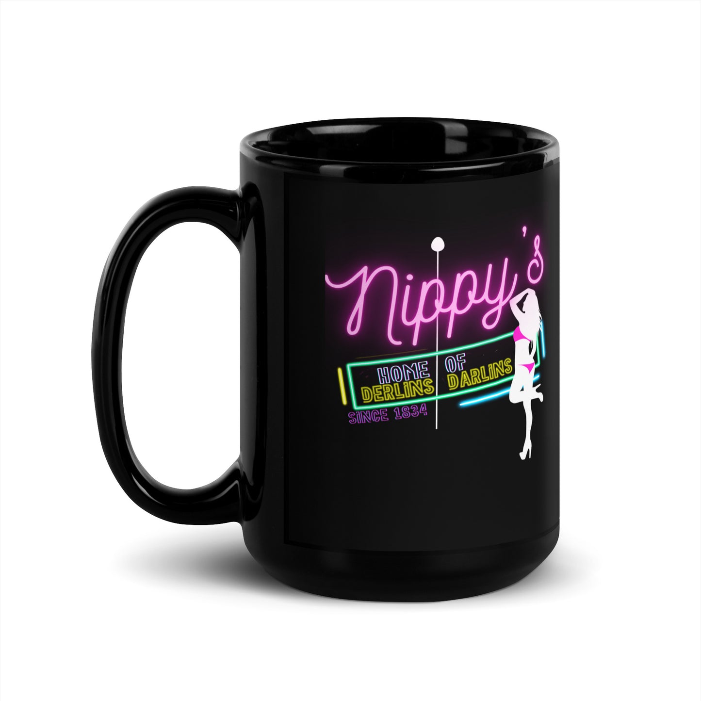 Nippy's Black Mug