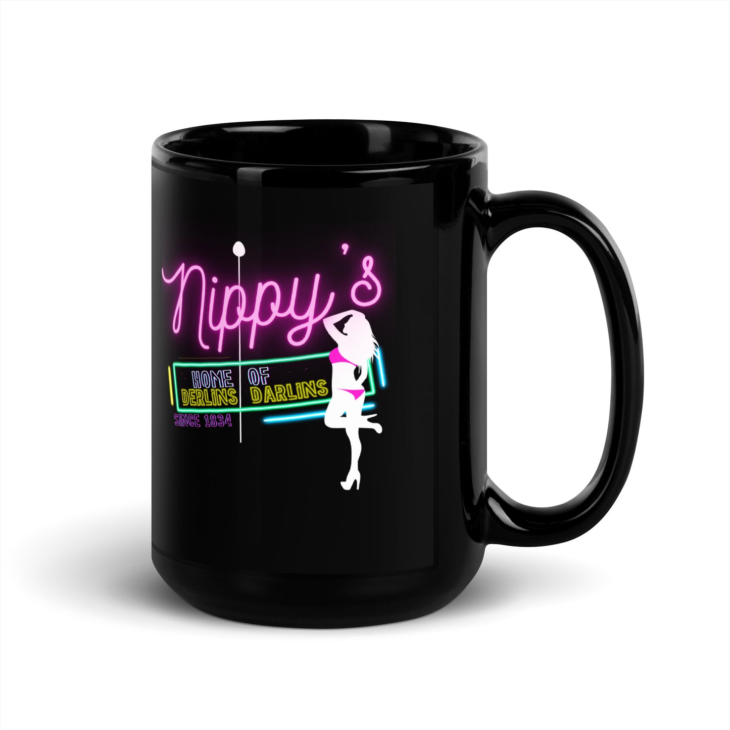 Nippy's Black Mug