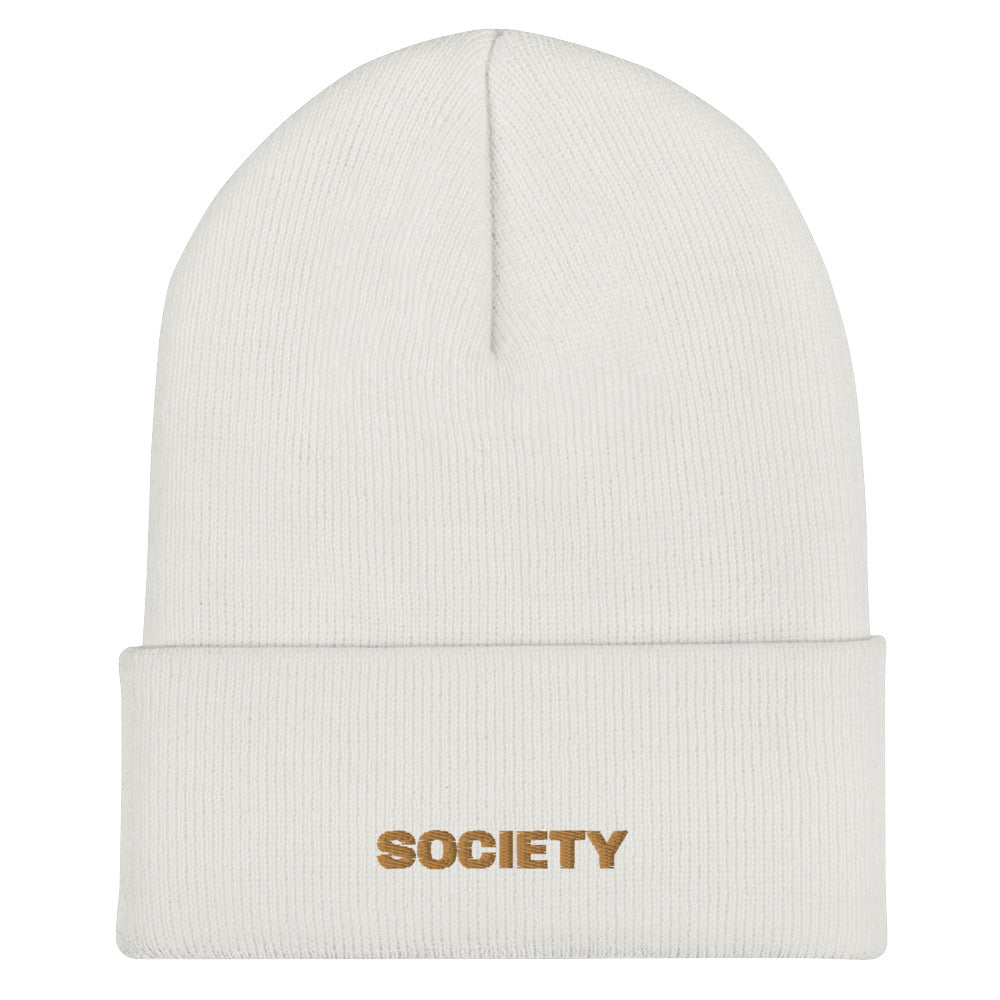 Society Embroidered Beanie