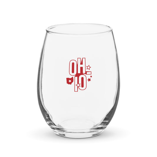 OHIO Wine Glass