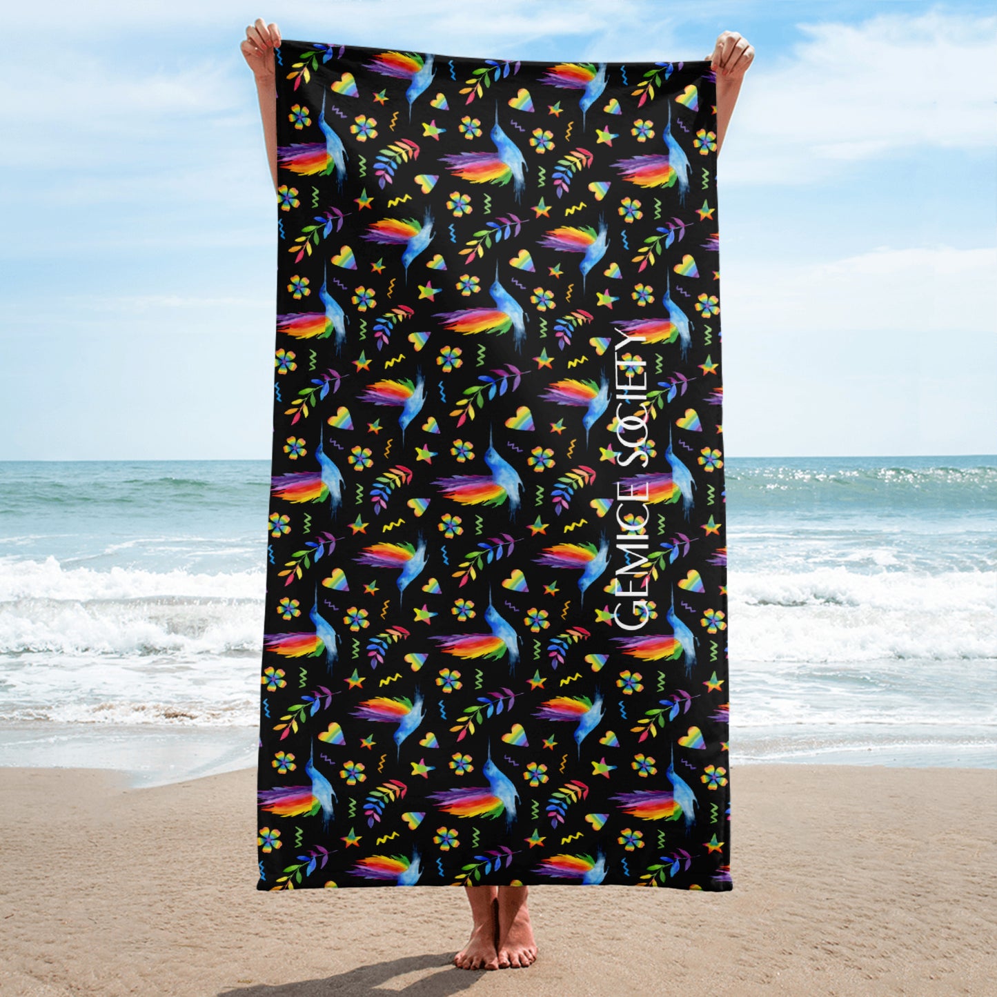 Pride Hummingbird  BeachTowel