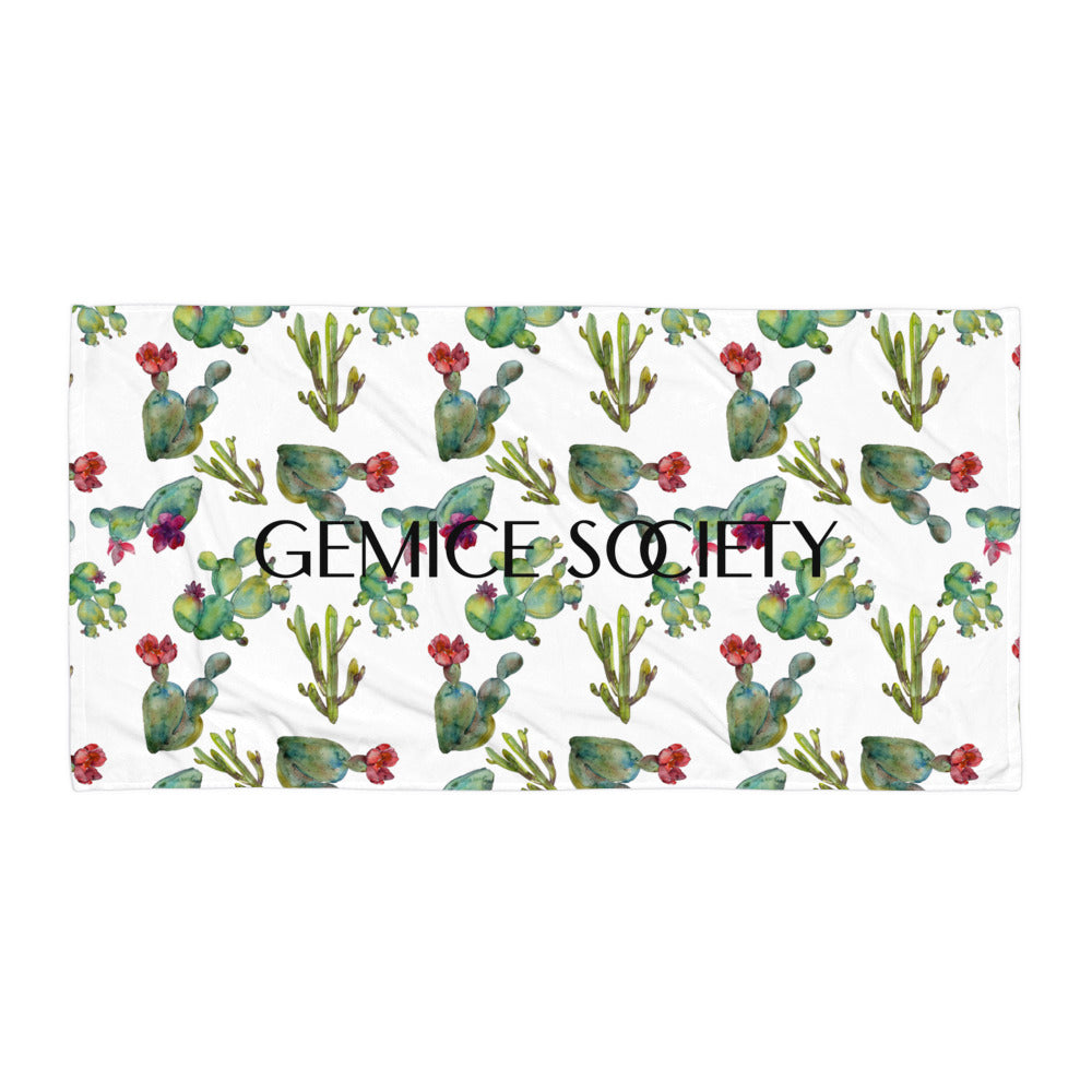 Watercolor Cactus Beach Towel