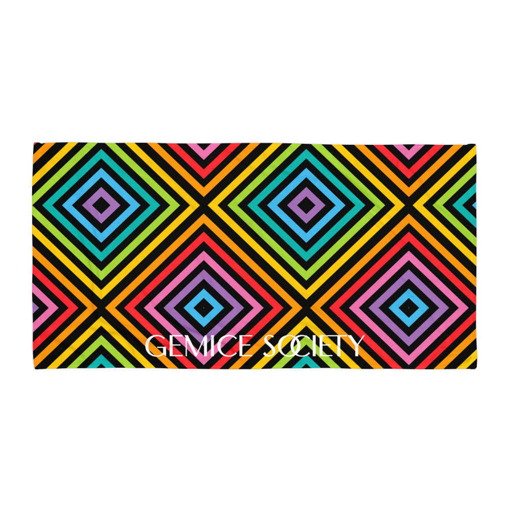 Rainbow Stripe Beach Towel