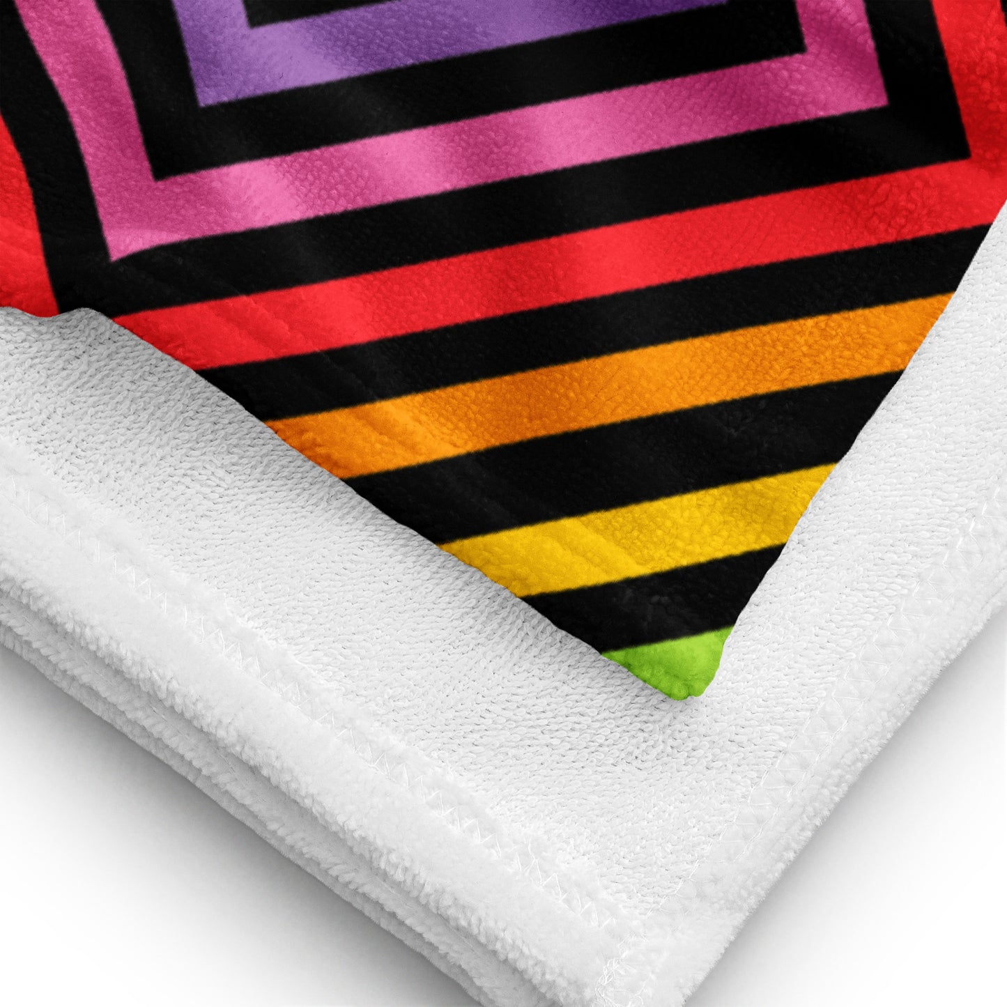 Rainbow Stripe Beach Towel