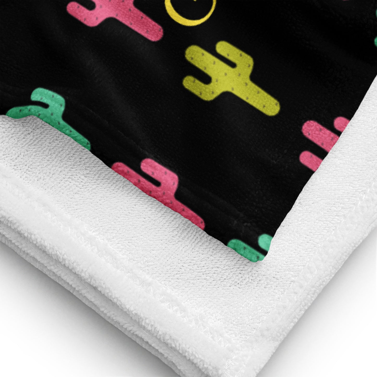 Neon Cactus Beach Towel