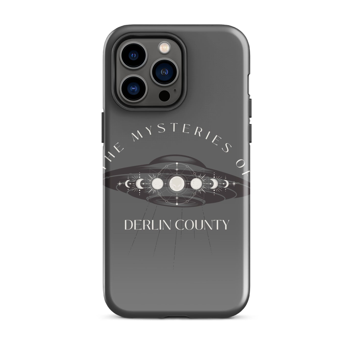 The Mysteries of Derlin County Space iPhone case