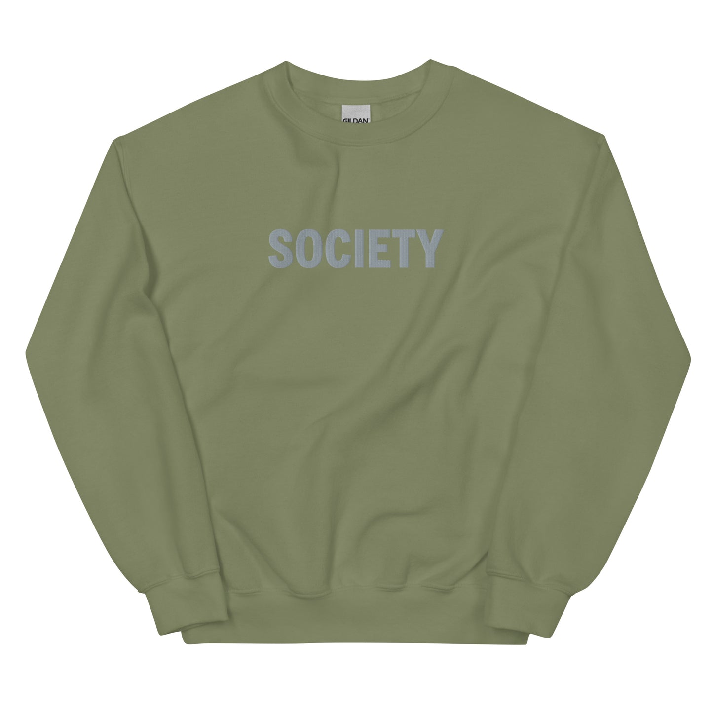 Society Embroidered Crewneck