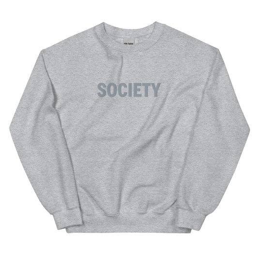 Society Embroidered Crewneck