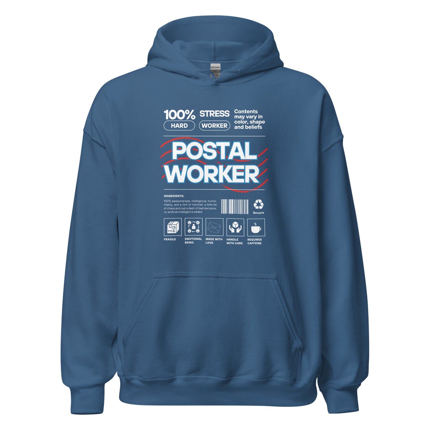 100% Postal Worker Hoodie