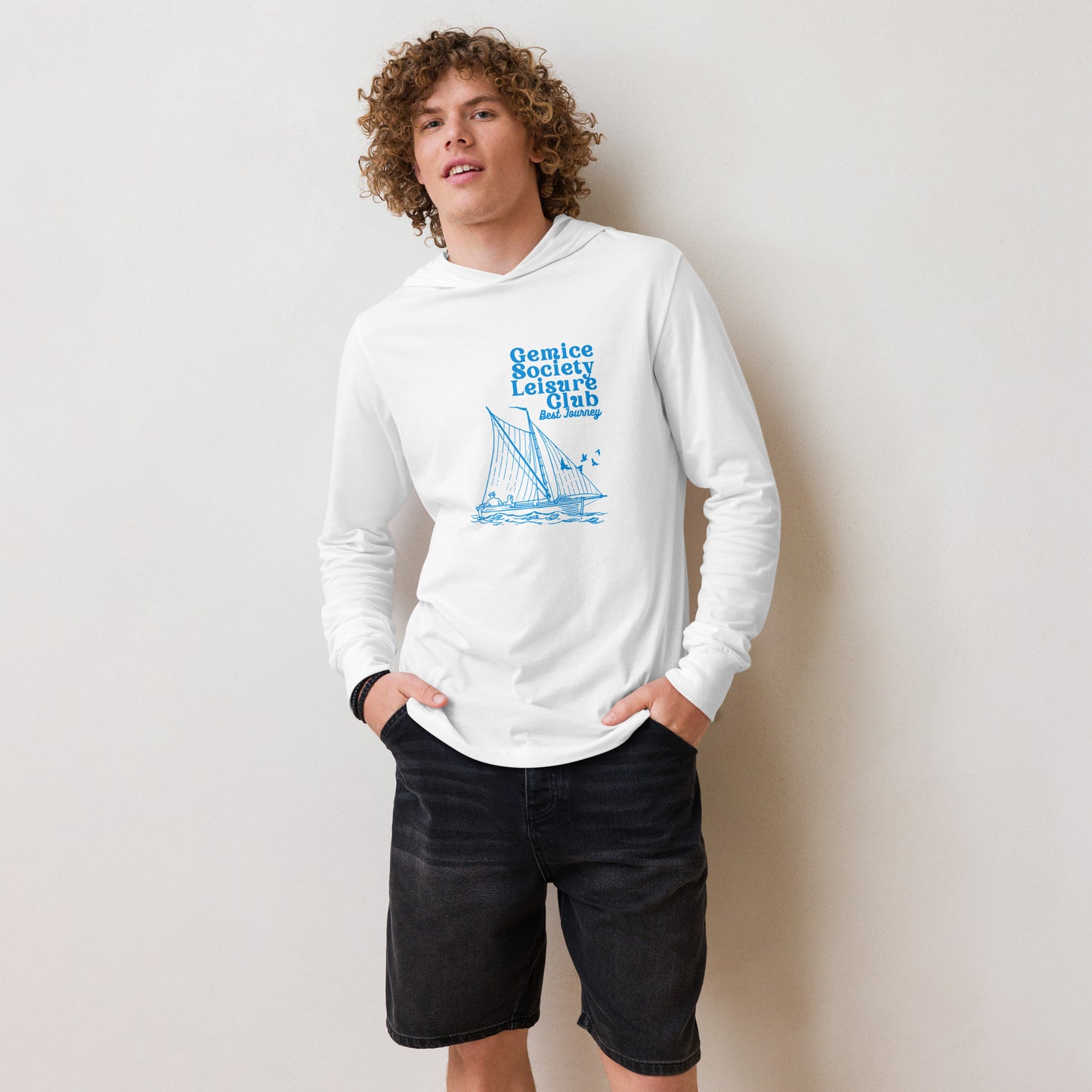 Gemice Society Leisure Club Hooded long-sleeve Tee