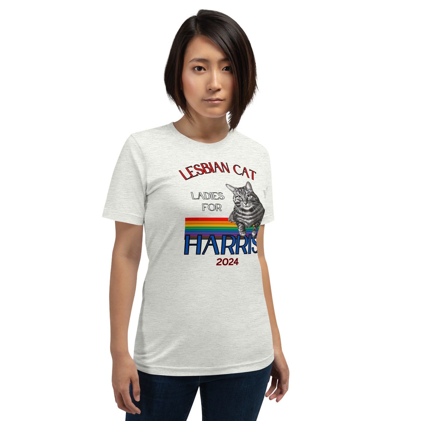 Lesbian Cat ladies for Harris T-shirt