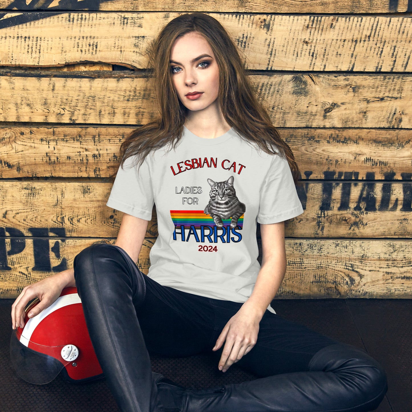 Lesbian Cat ladies for Harris T-shirt