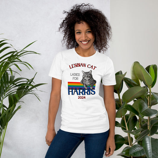 Lesbian Cat ladies for Harris T-shirt