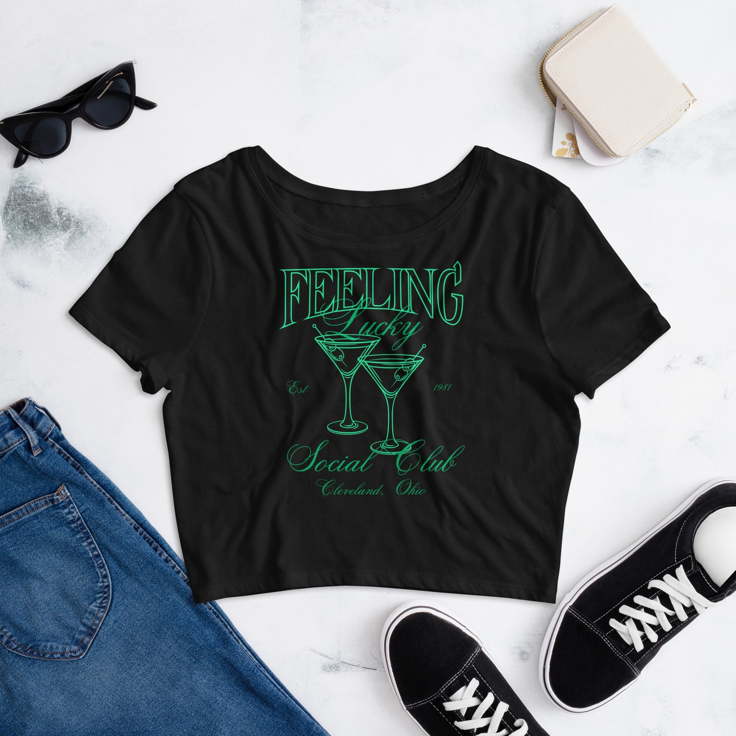 Feeling Lucky Crop Tee