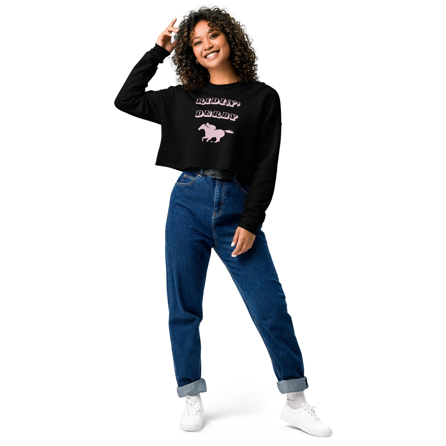 Ridin' Derby Crop Sweatshirt